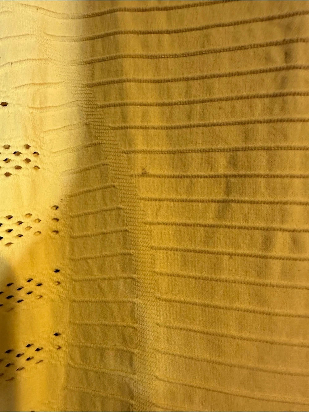 Bebe Yellow Ribbed Tank Top Small - Picture 3 of 5